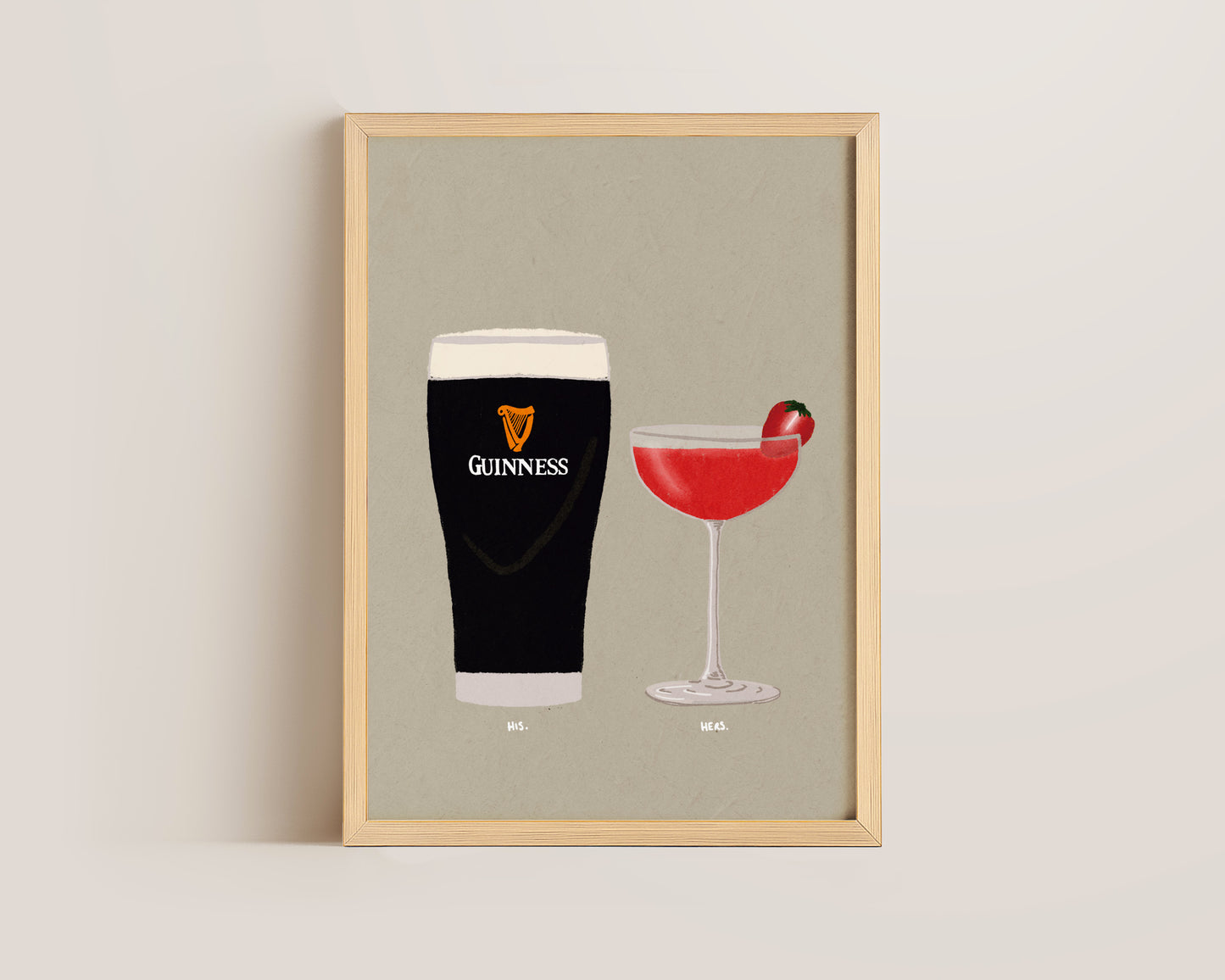 Guinness & Strawberry Daiquiri Print