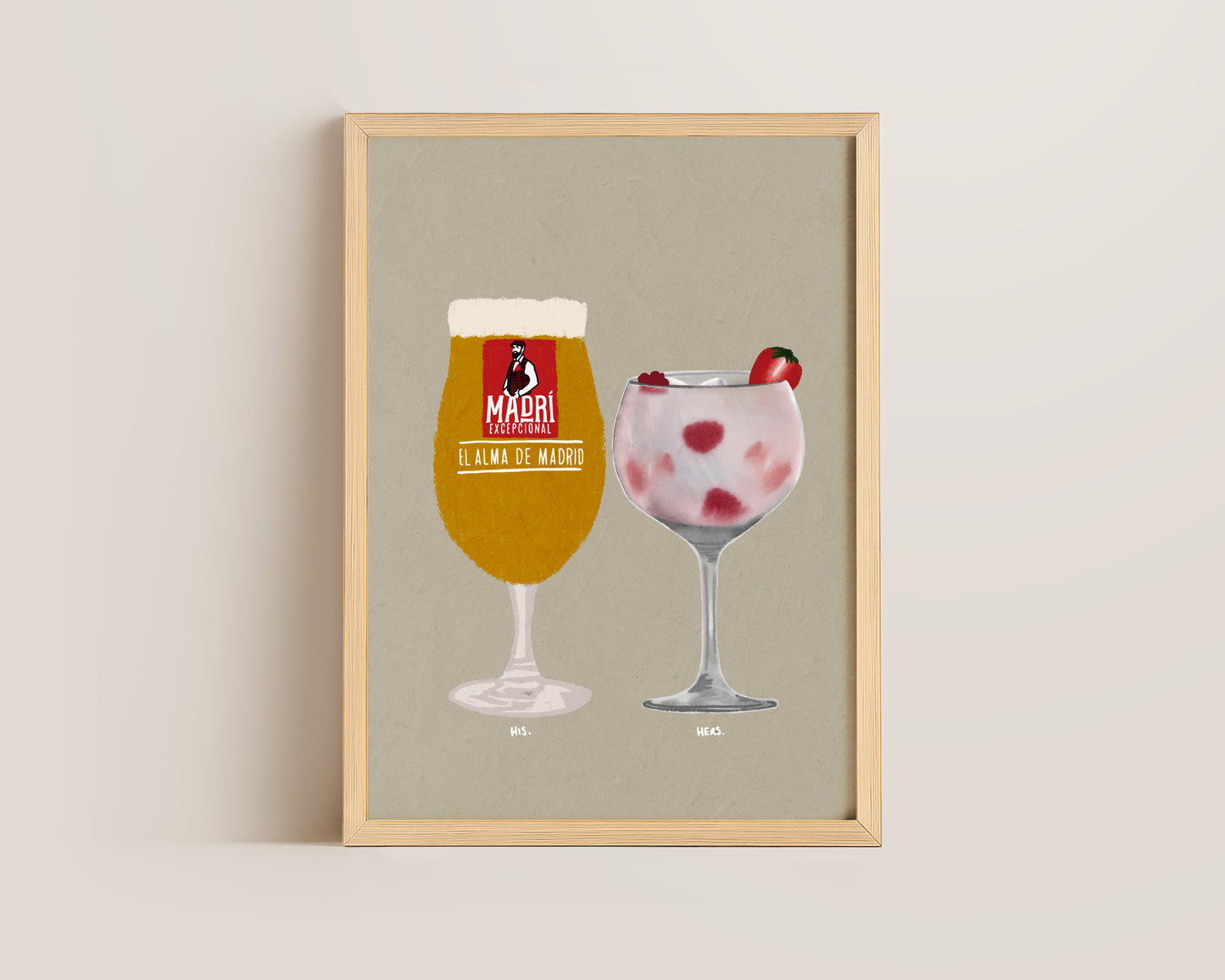 Madri & Pink Gin Print