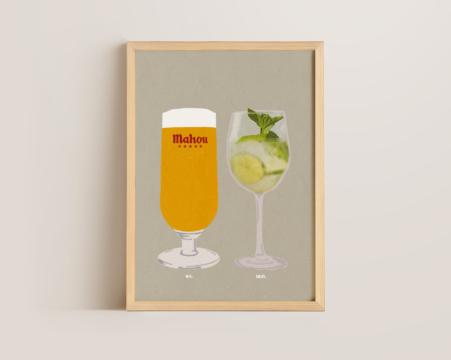 Mahou & Hugo Spritz Print