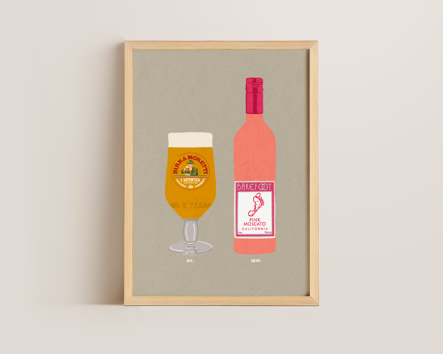 Moretti & Pink Moscato Print
