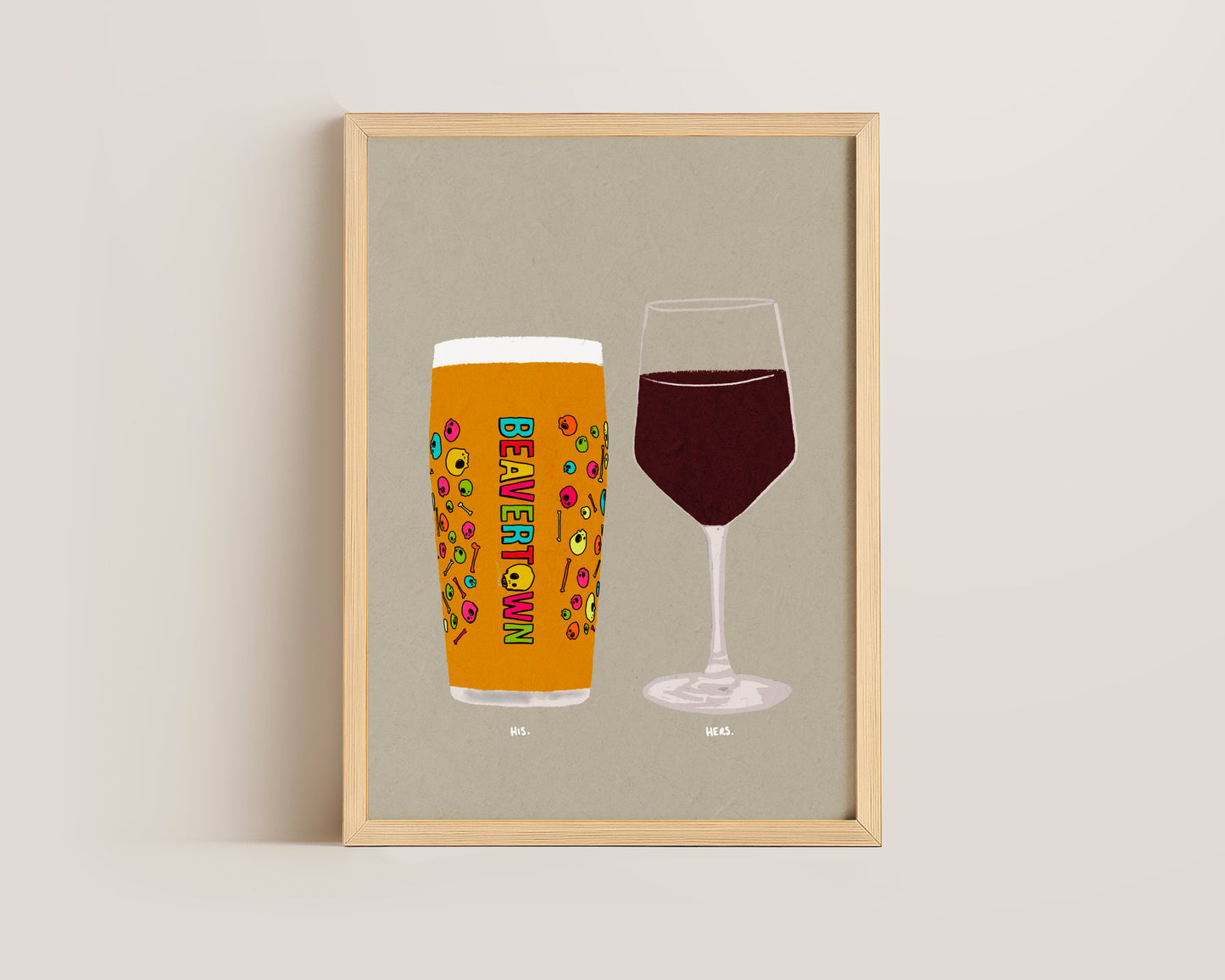 Neck Oil & Red Wine Print