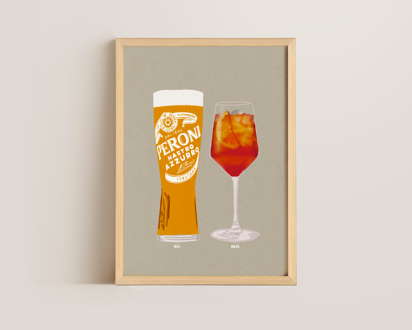 Peroni & Aperol Spritz Print
