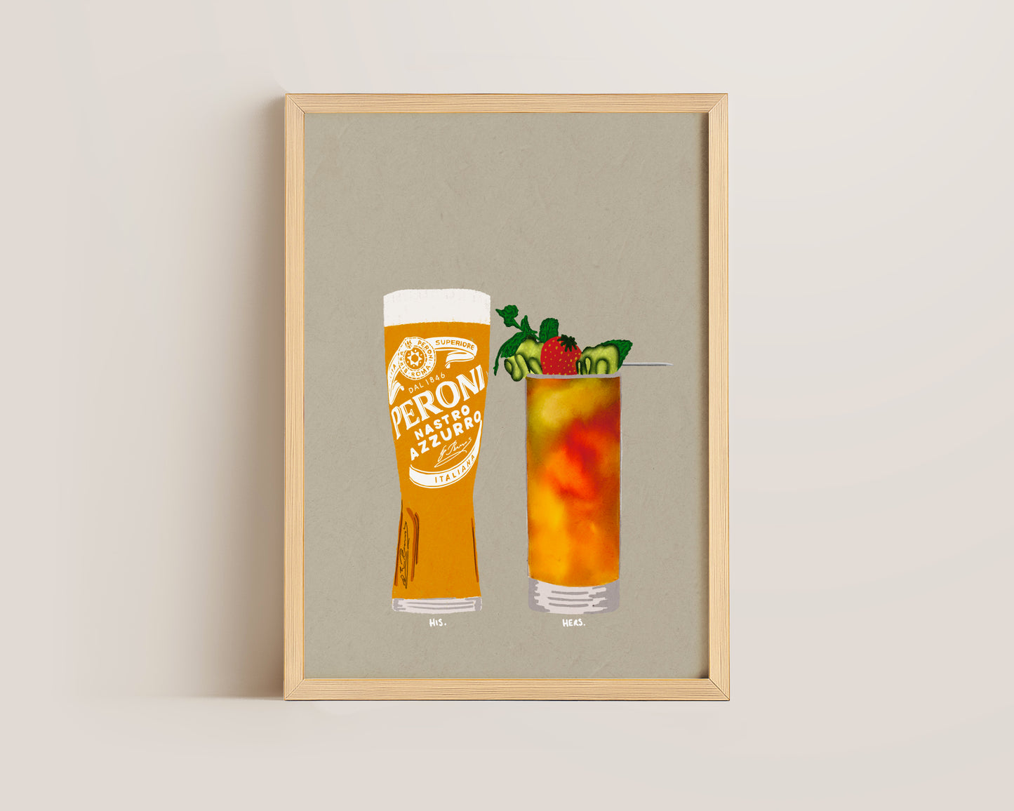 Peroni & Pimms Print