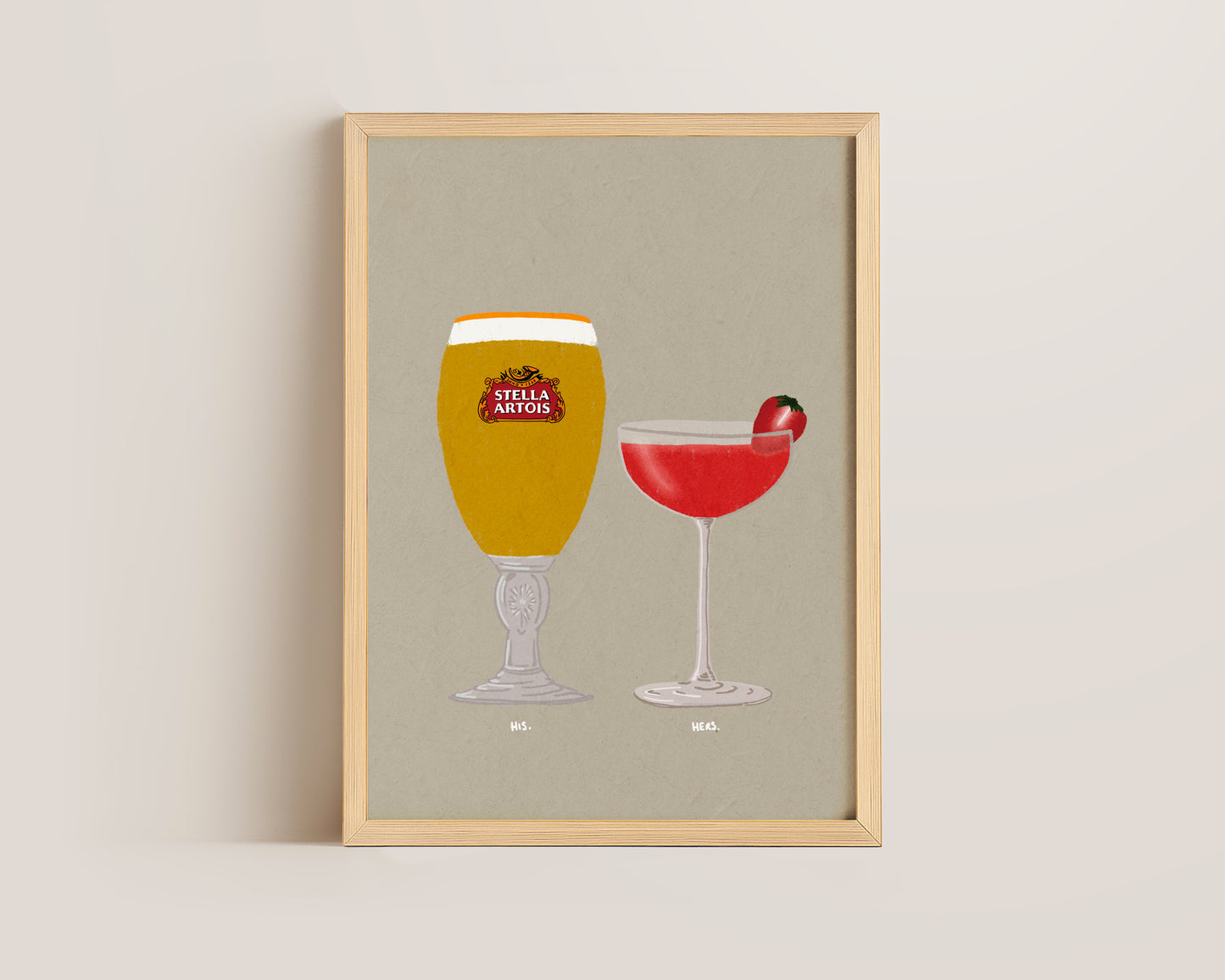 Stella & Strawberry Daiquiri Print