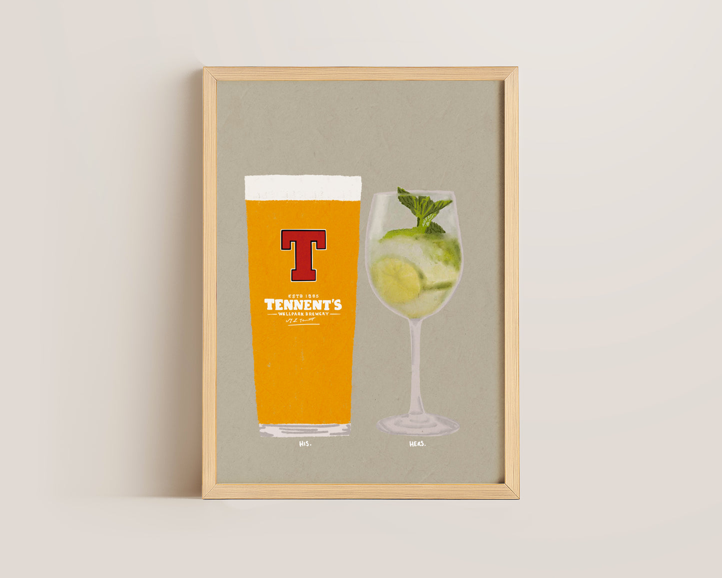 Tennent's & Hugo Spritz Print