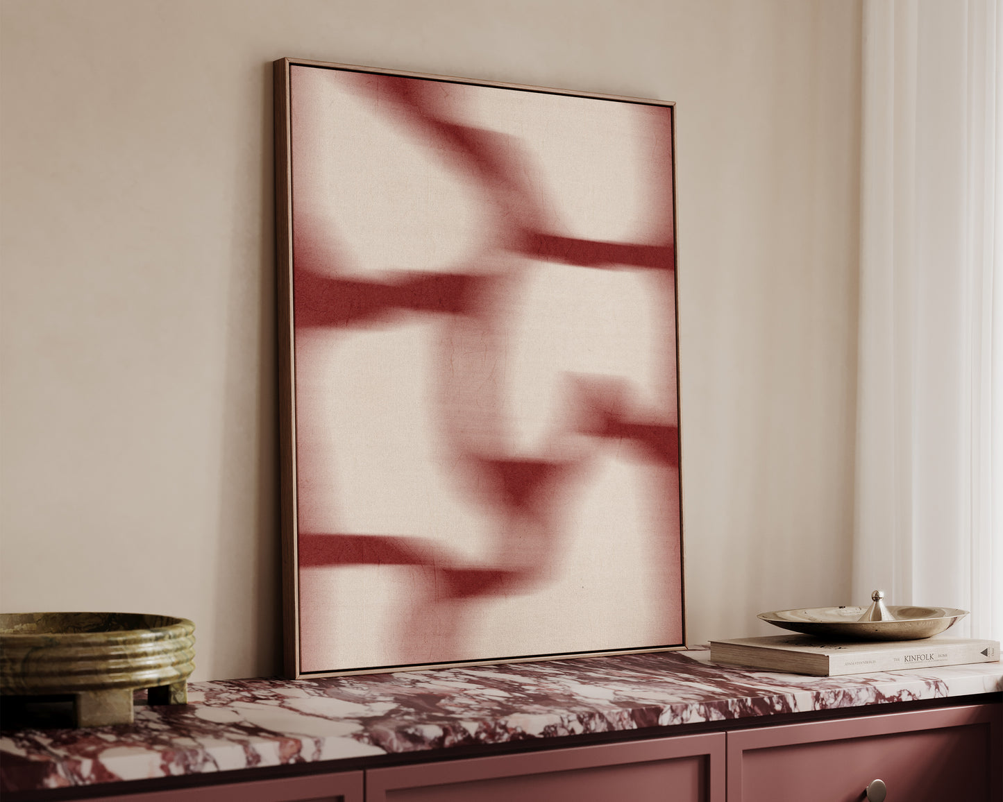 Red Tiles Canvas