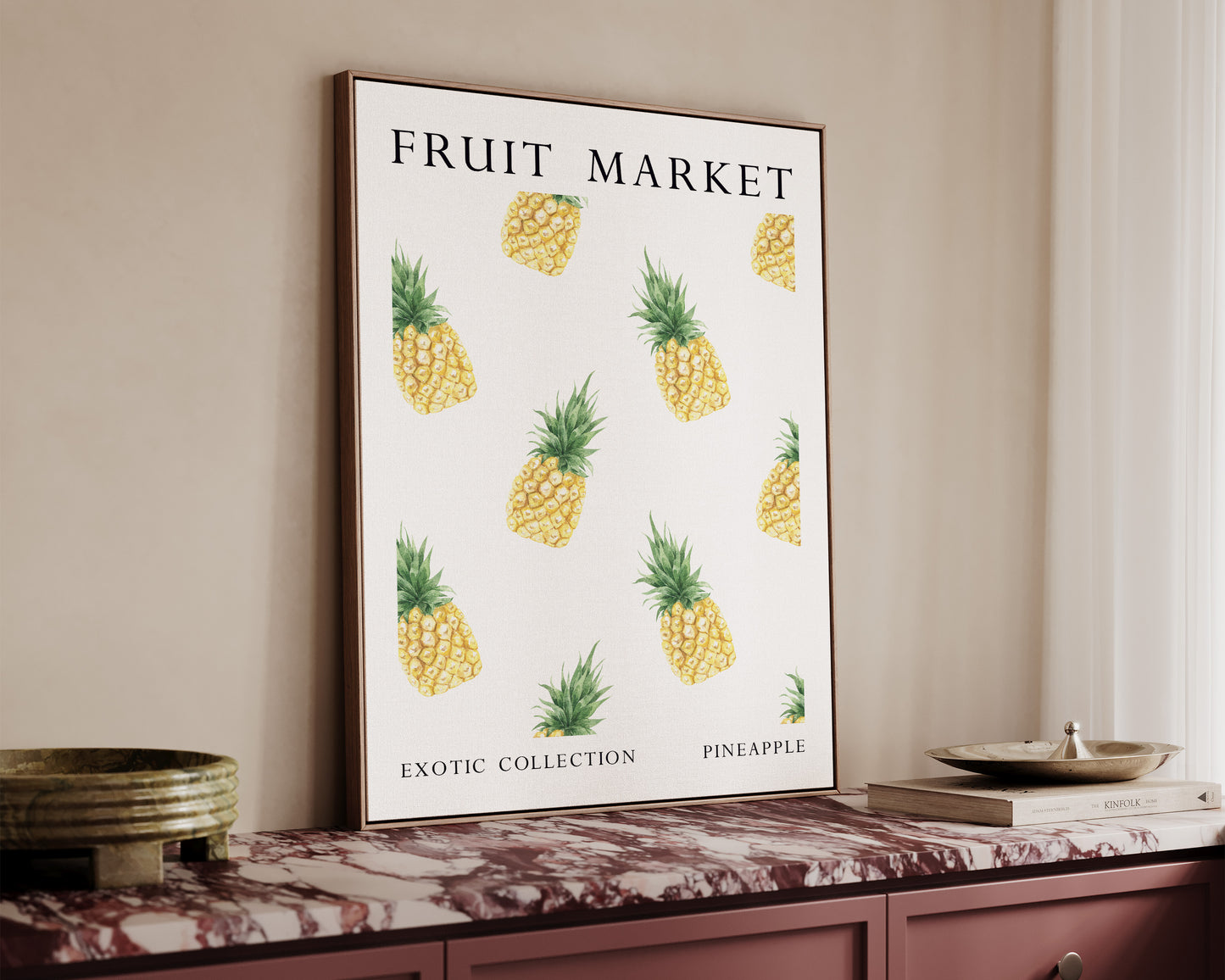 Fruit Market Pineapple Canvas