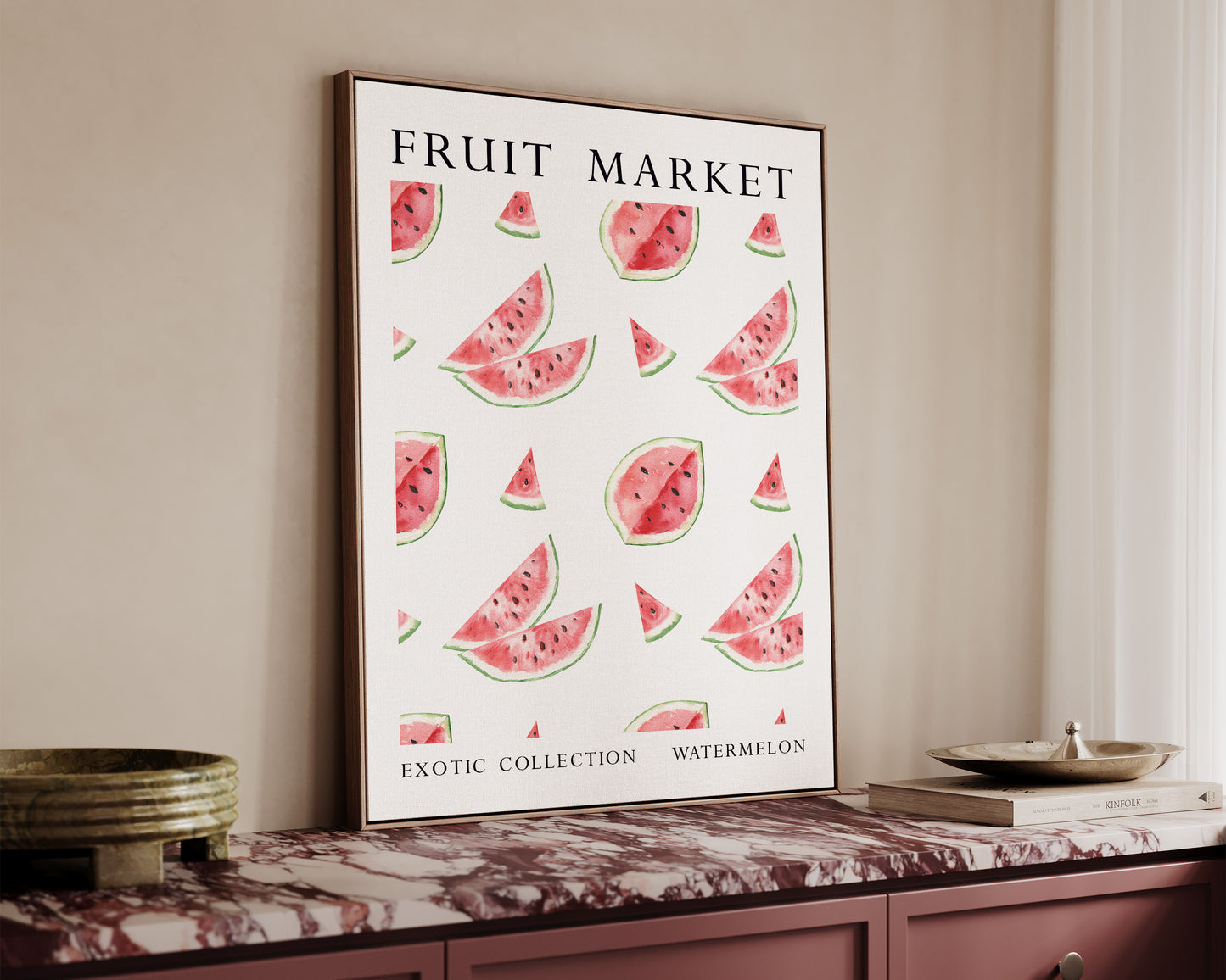 Fruit Market Watermelon Canvas