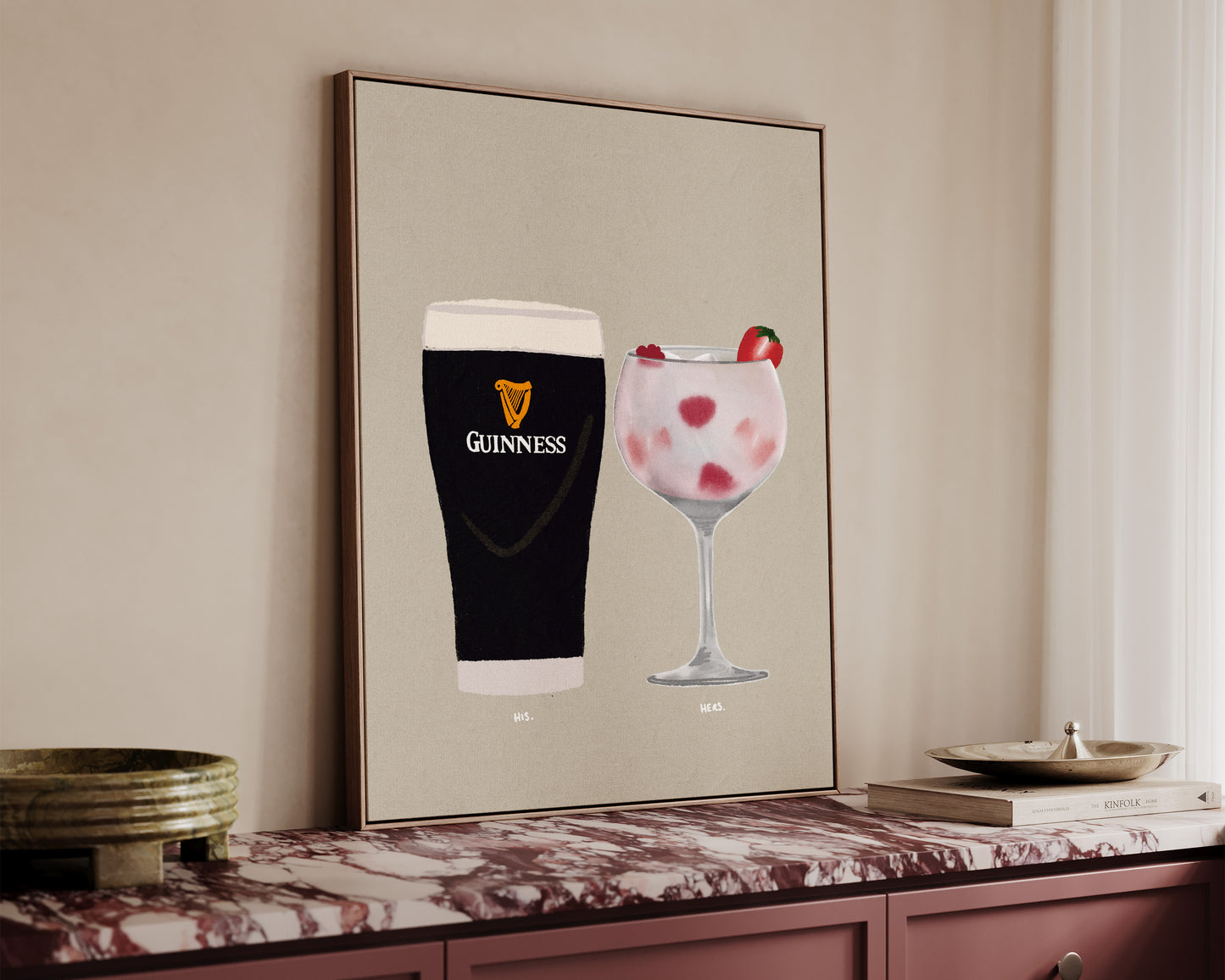 Guinness & Pink Gin Canvas