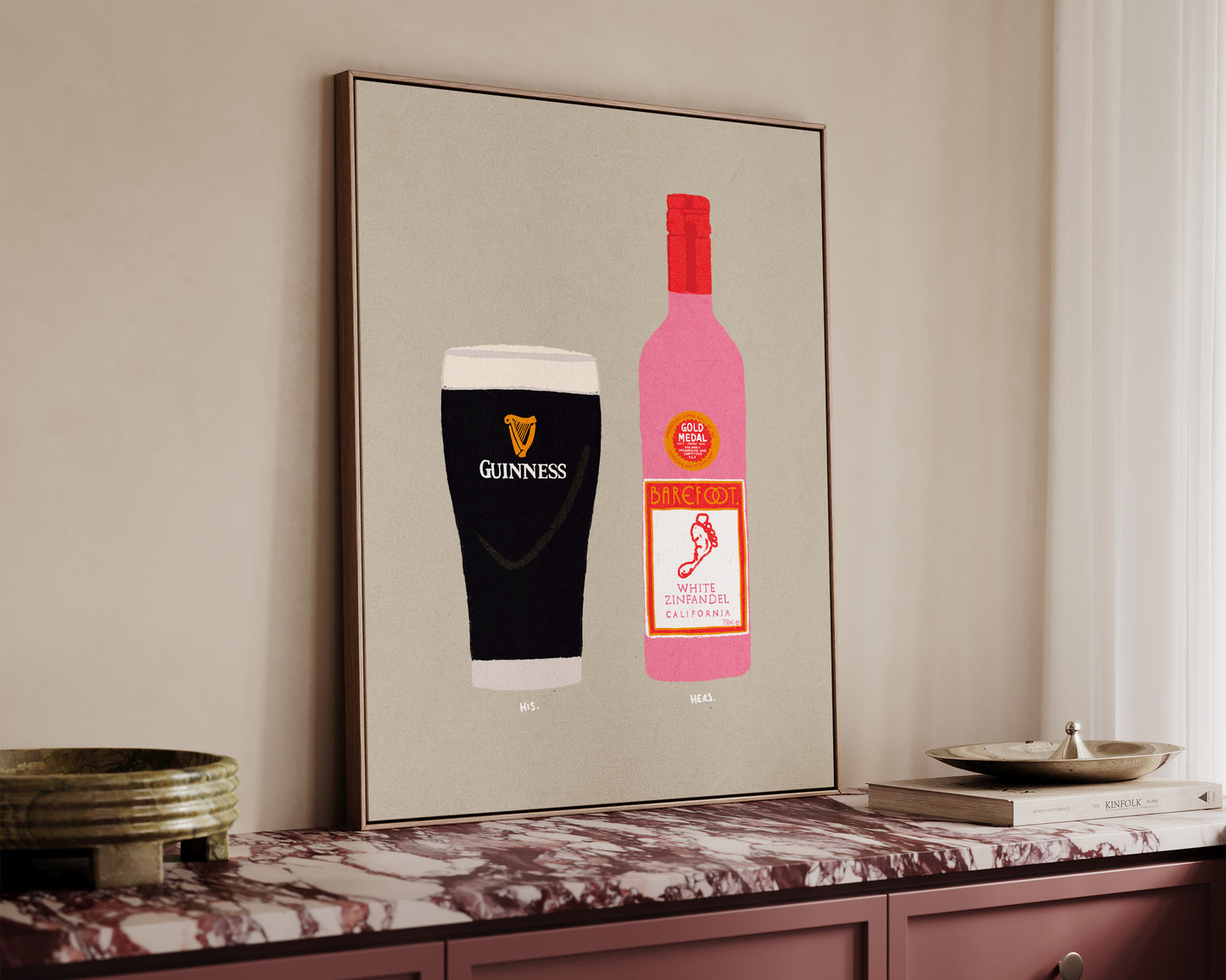 Guinness & White Zinfandel Canvas