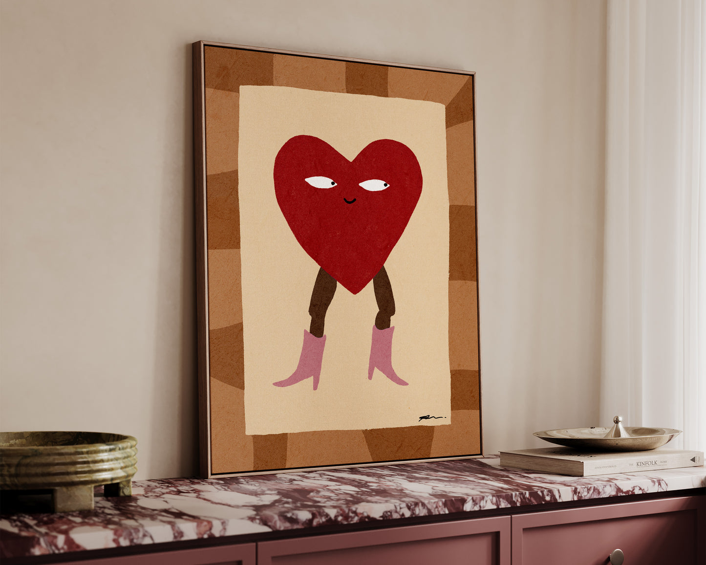 Heart Cowgirl Canvas