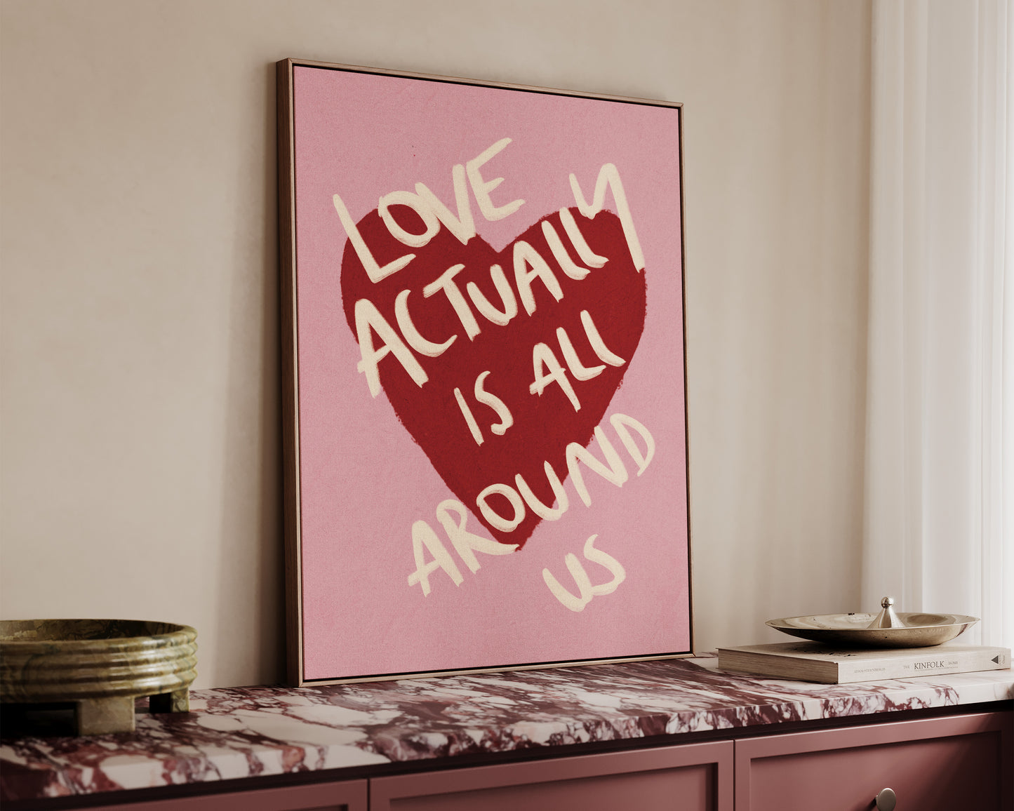 Love Actually Is All Around Canvas