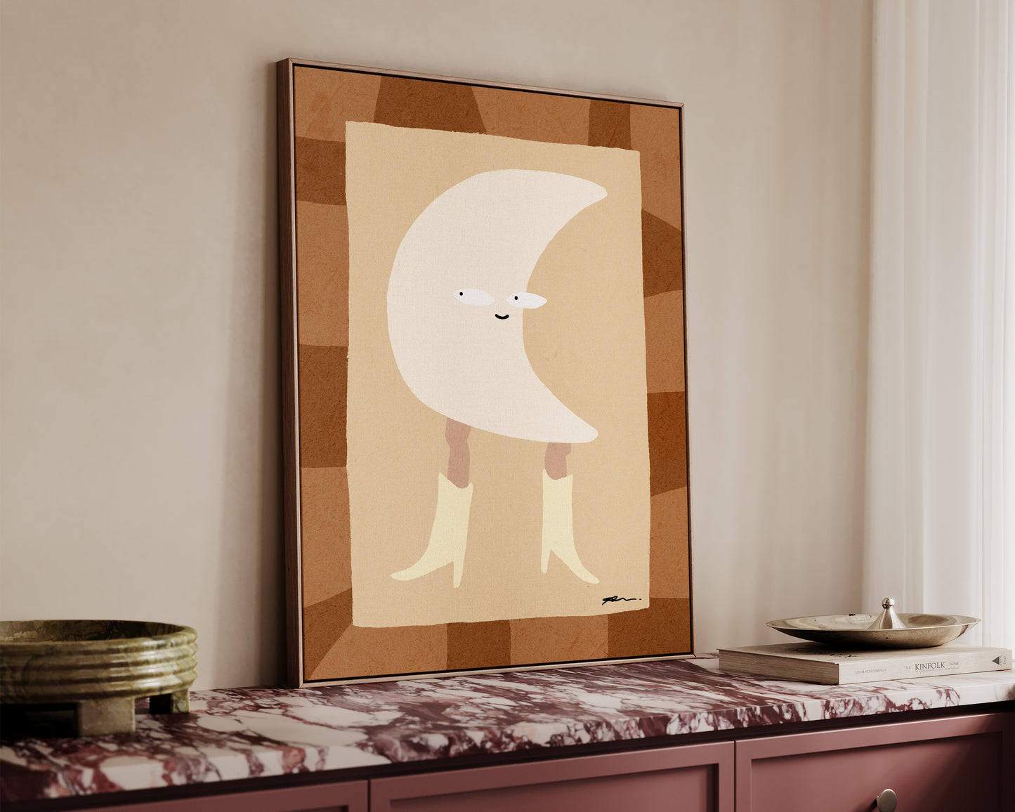 Moon Cowgirl Canvas