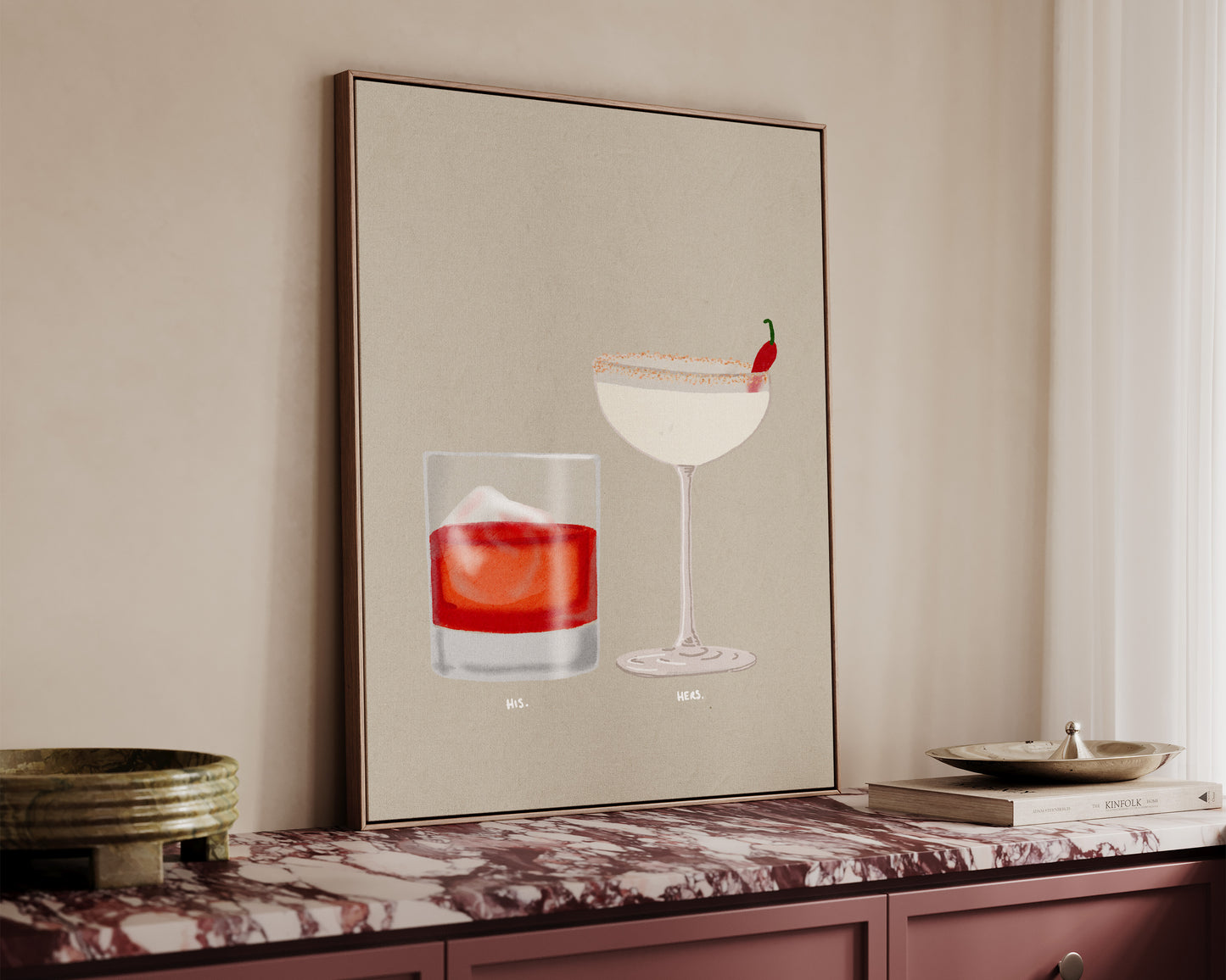 Negroni & Spicy Marg Canvas