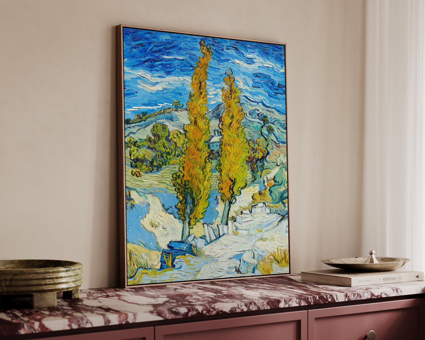 The Poplars Canvas
