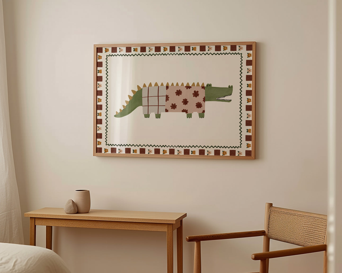 Boho Crocodile Print