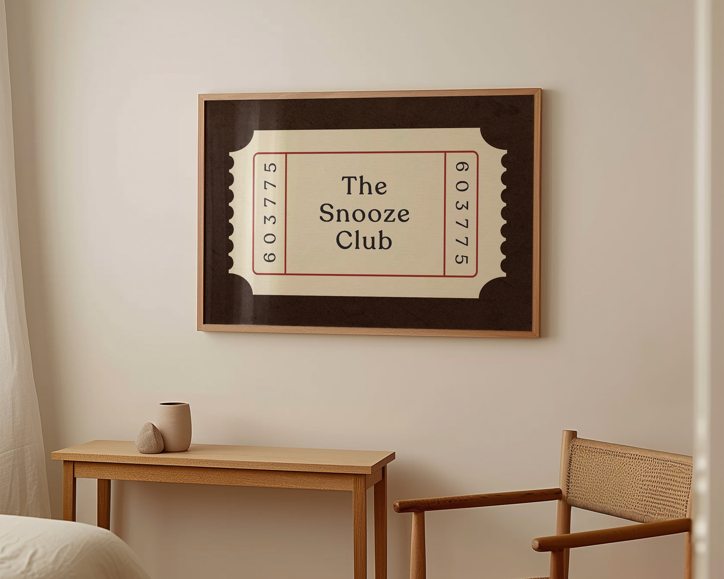 The Snooze Club Ticket Print