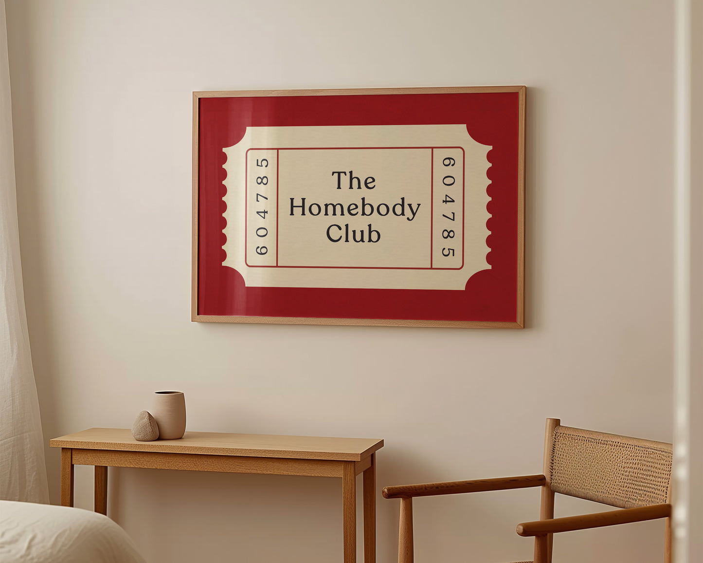 The Homebody Ticket Print