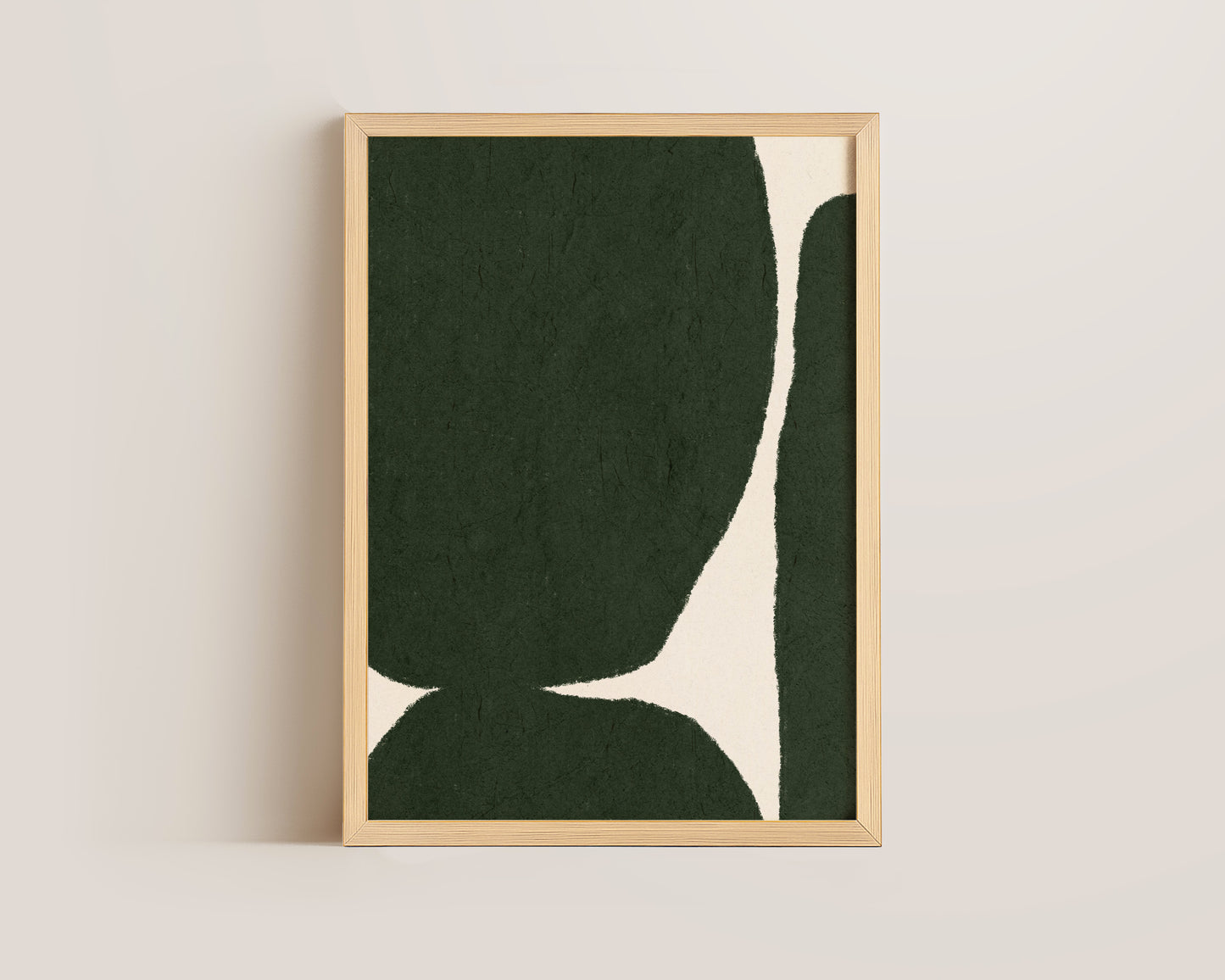 Green Shapes Print