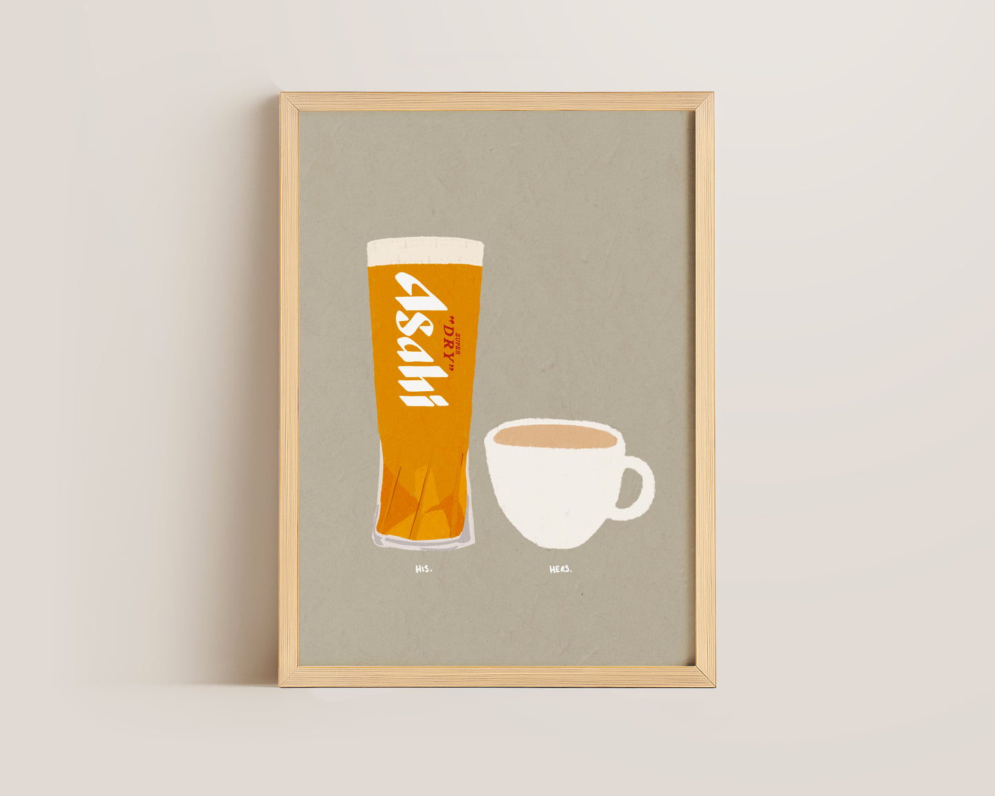 Asahi & Cup Of Tea Print