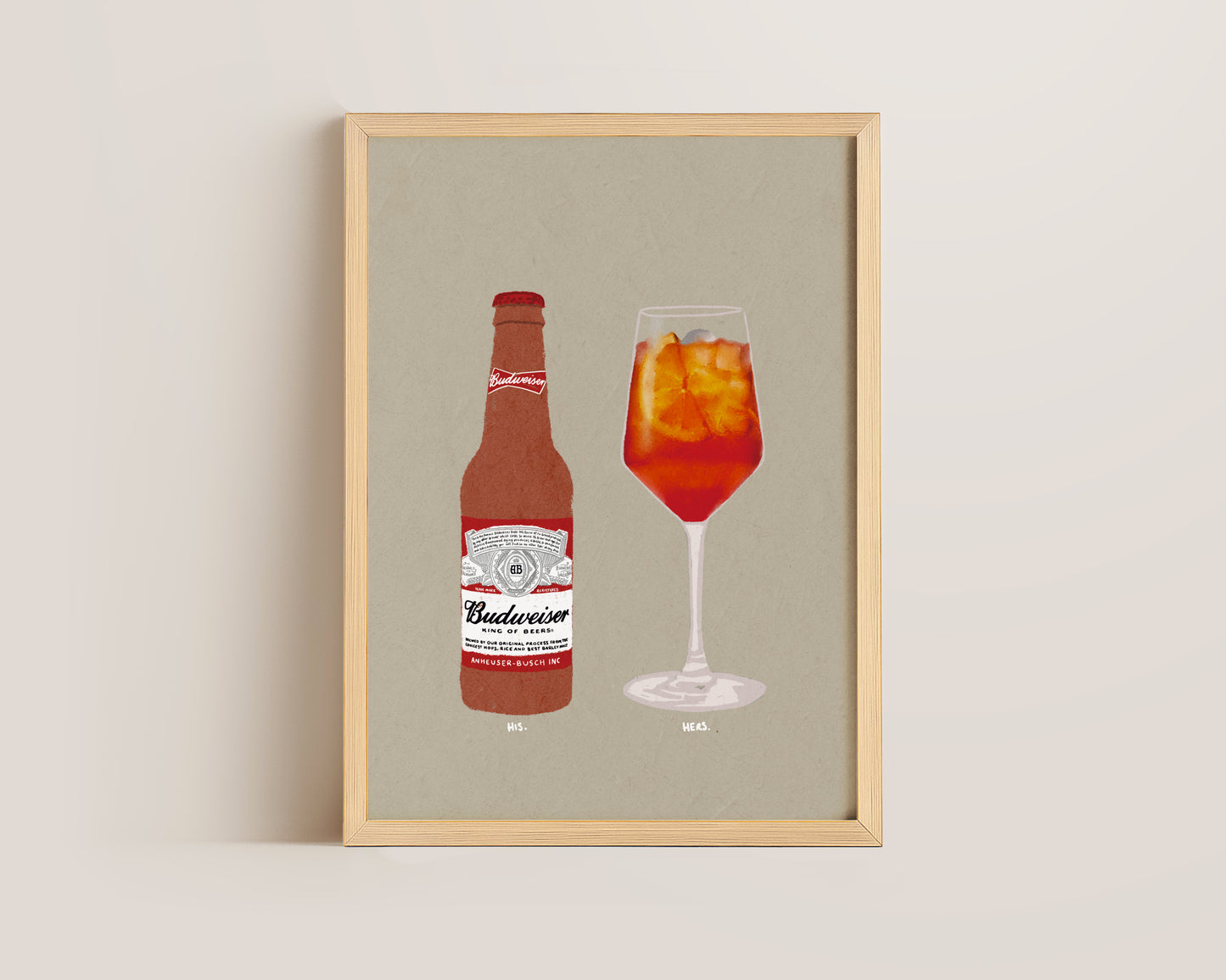 Budweiser & Aperol Spritz Print