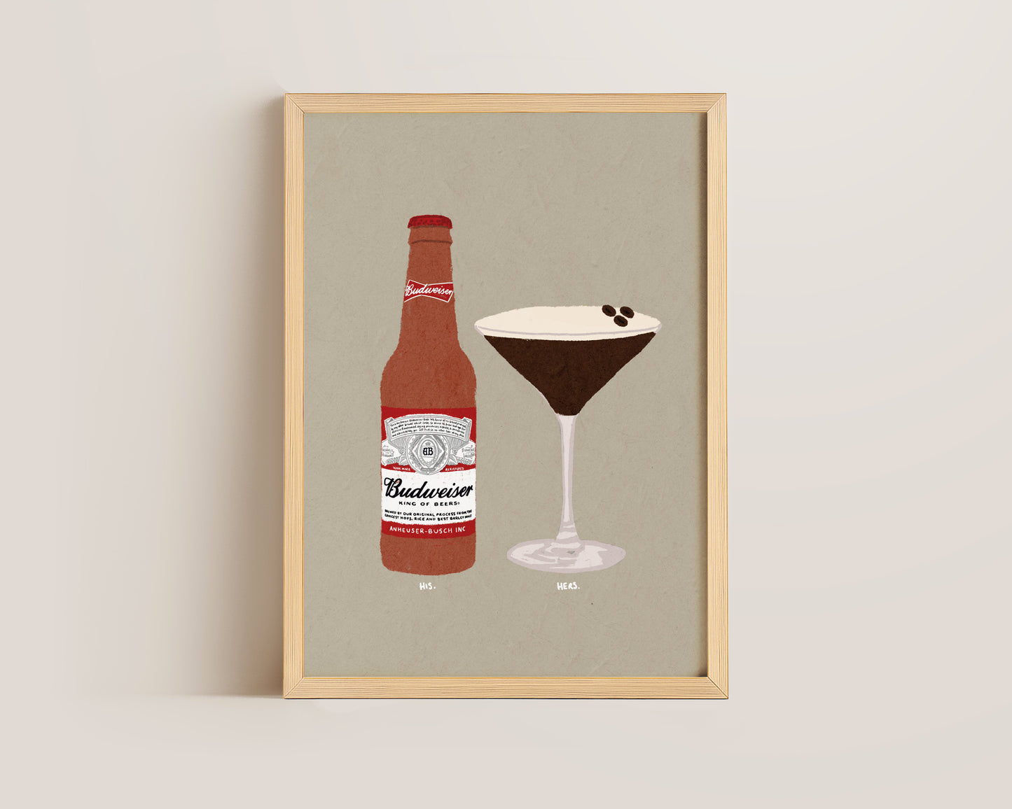 Budweiser & Espresso Martini Print