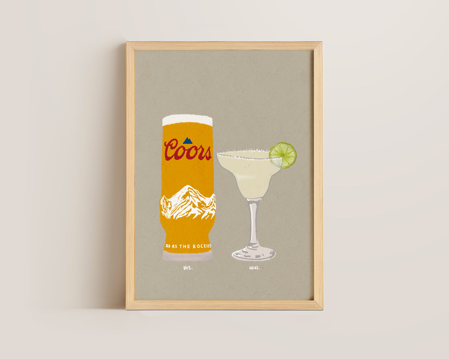 Coors & Margarita Print