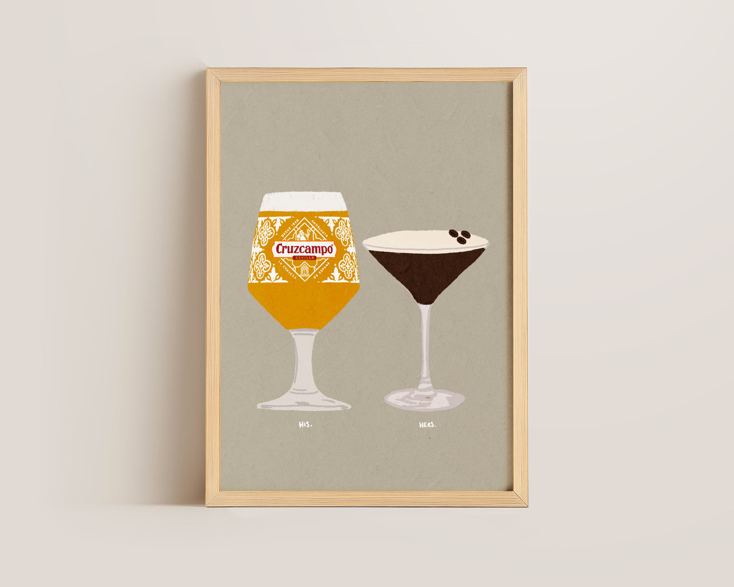 Cruzcampo & Espresso Martini Print