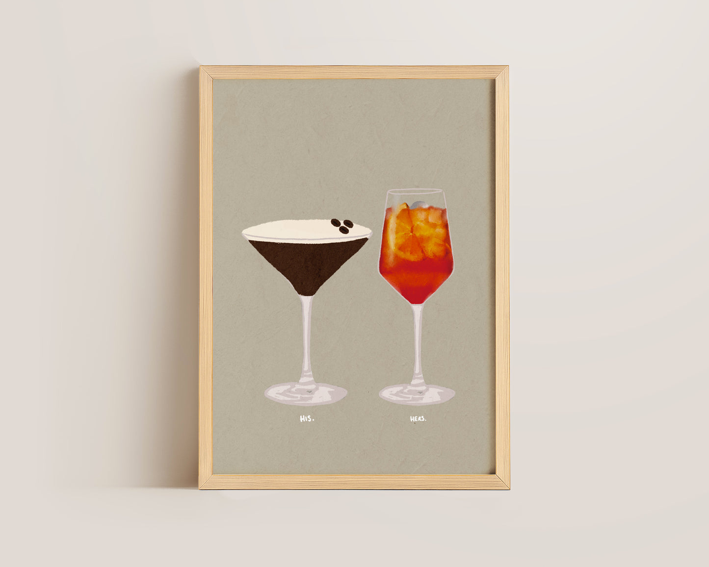 Espresso Martini & Aperol Spritz Print
