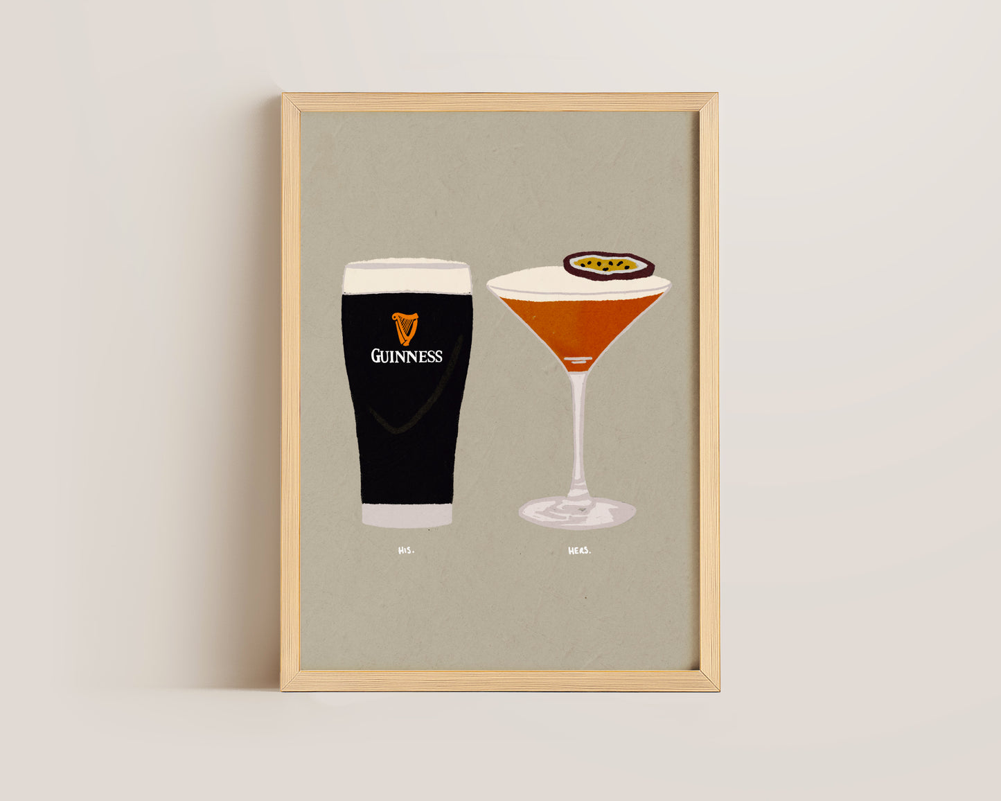 Guinness & Pornstar Martini Print
