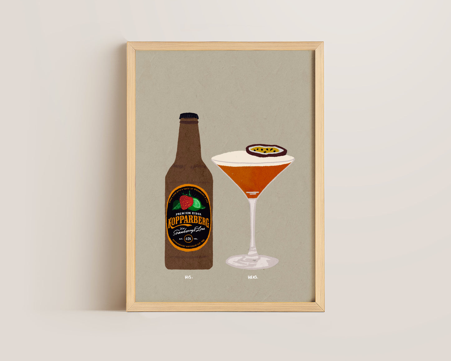 Strawberry Lime Kopparberg & Pornstar Print