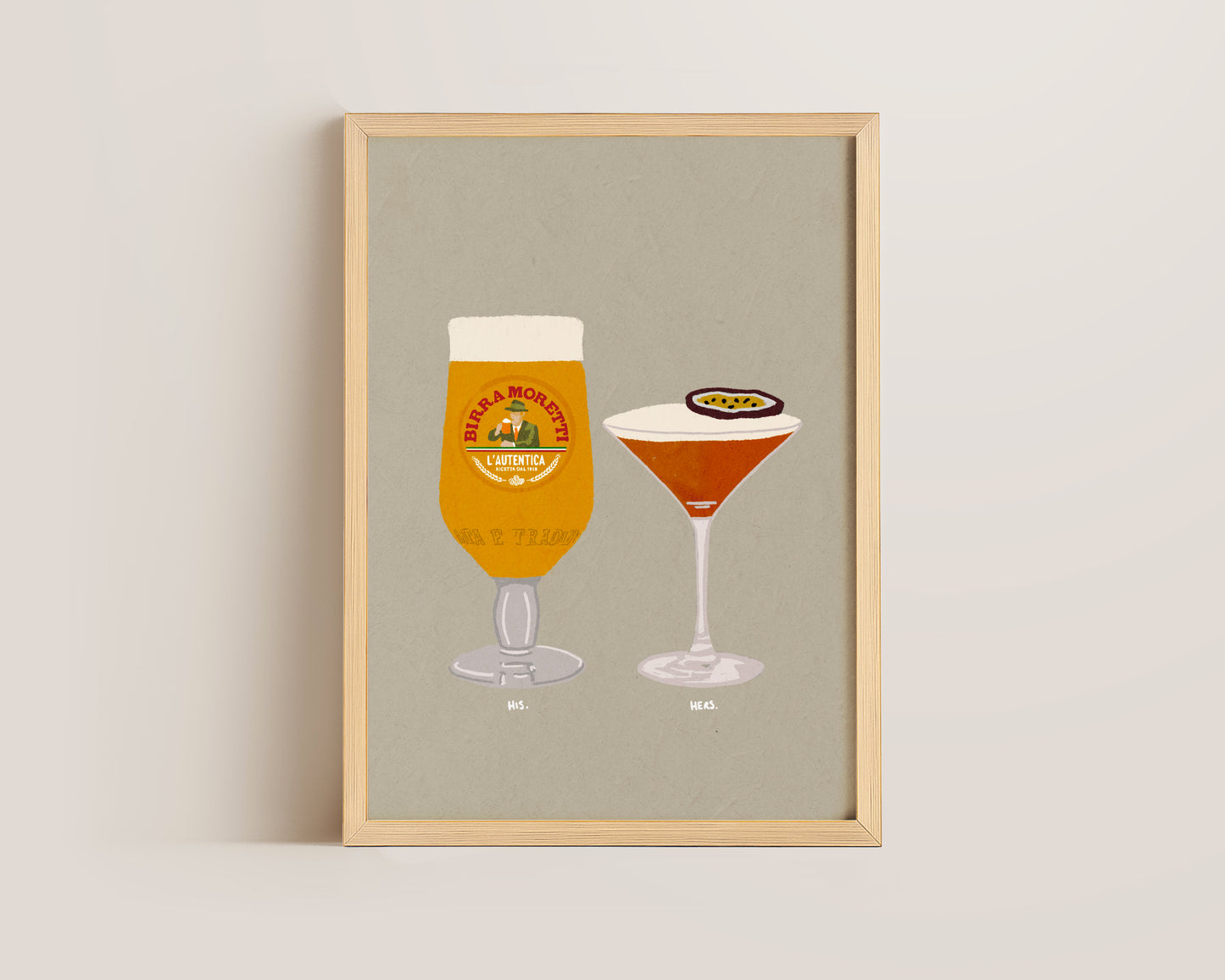 Moretti & Pornstar Martini Print