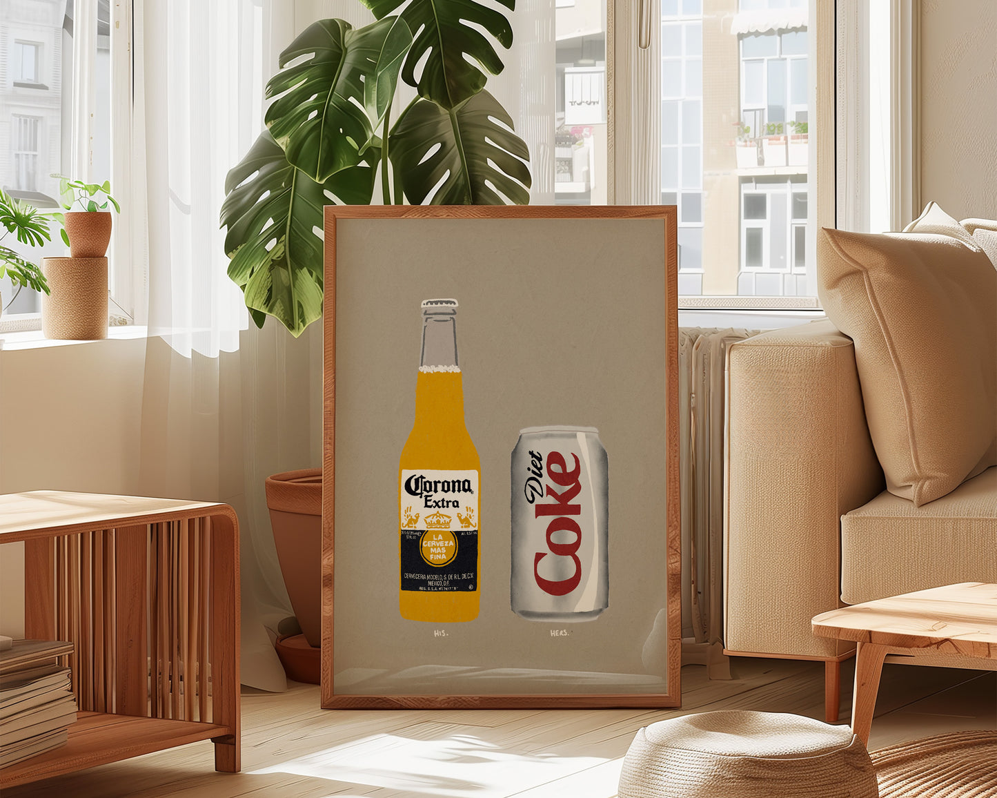 Corona & Diet Coke Print