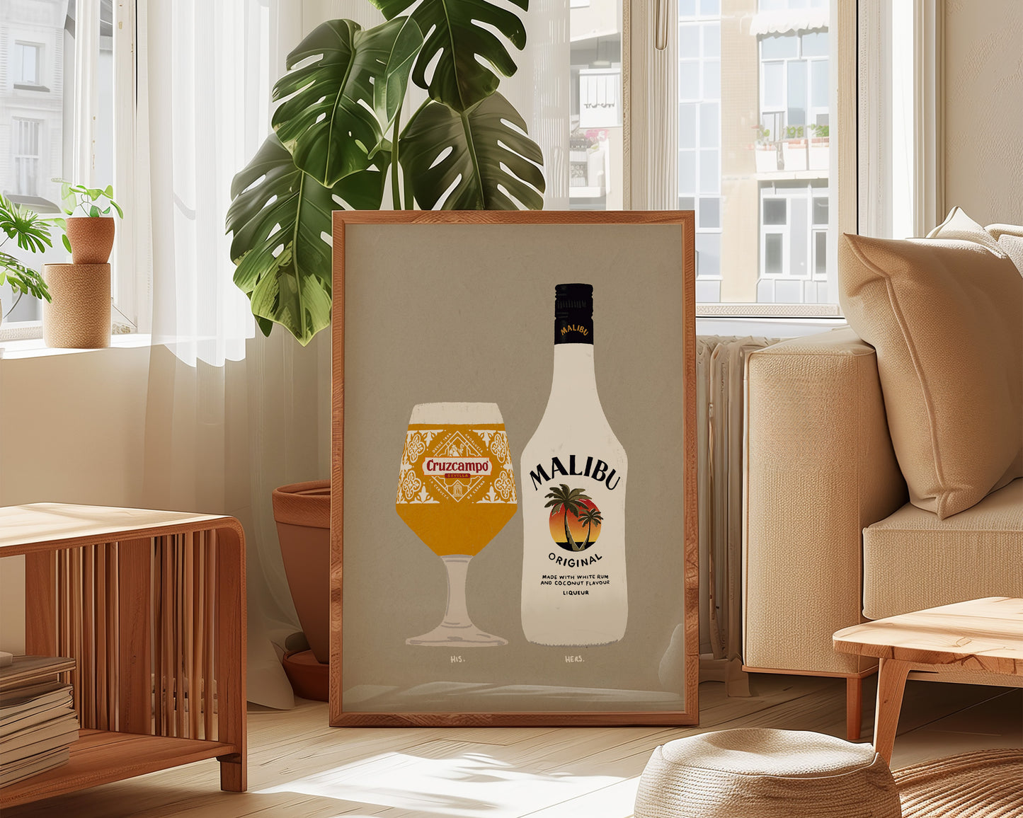 Cruzcampo & Malibu Print