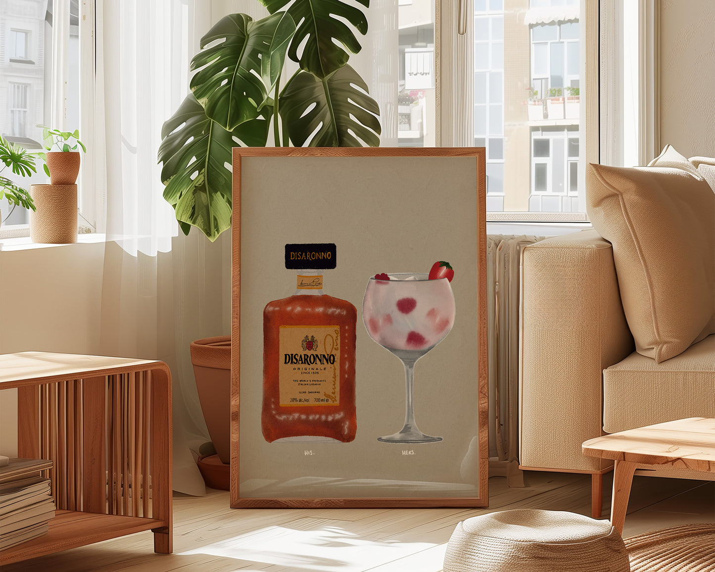 Disaronno & Pink Gin Print