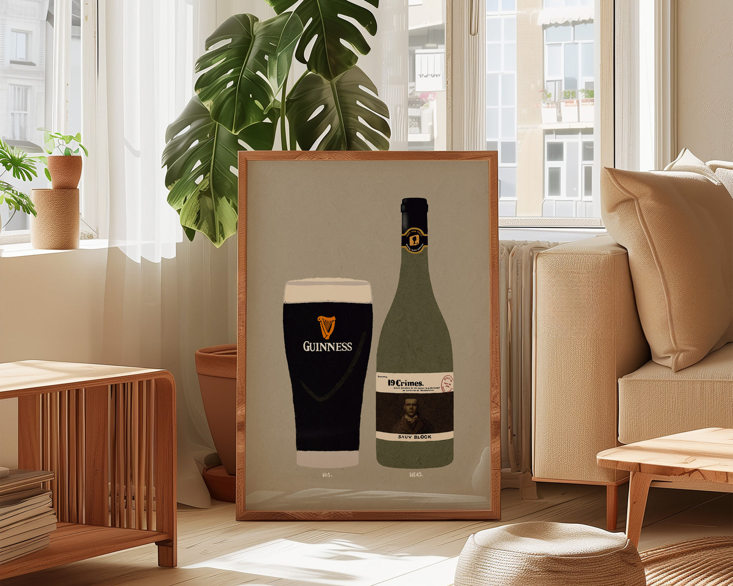 Guinness & 19 Crimes Print