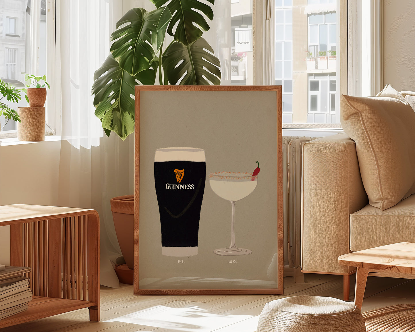 Guinness & Spicy Marg Print