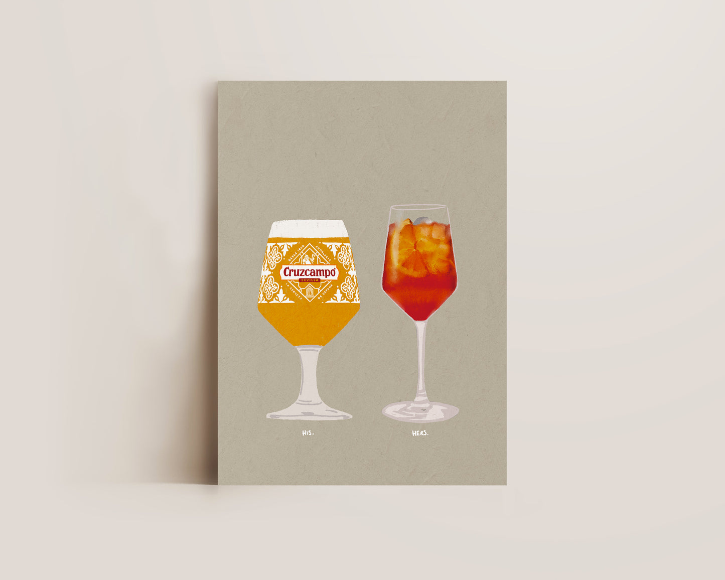 Cruzcampo & Aperol Spritz Print