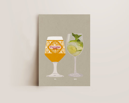 Cruzcampo & Hugo Spritz Print