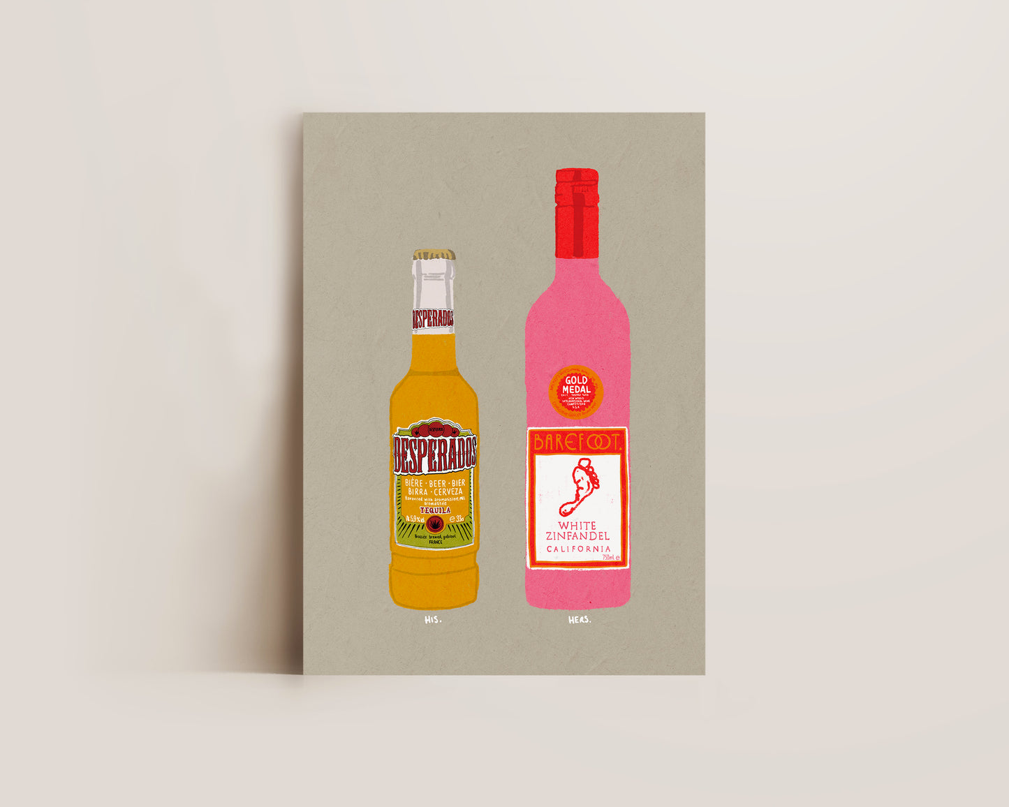 Desperados & White Zinfandel Print
