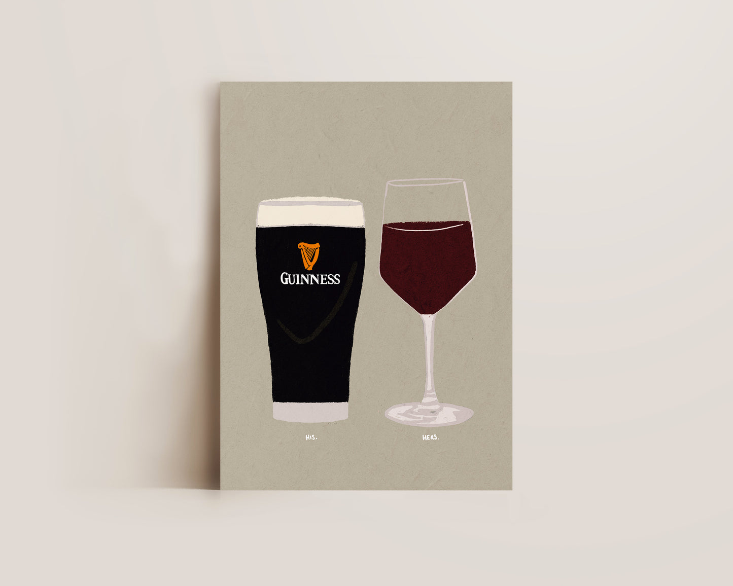 Guinness & Red Wine Print