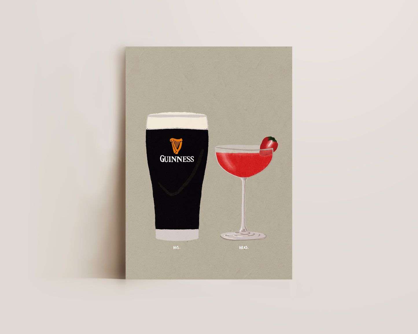 Guinness & Strawberry Daiquiri Print
