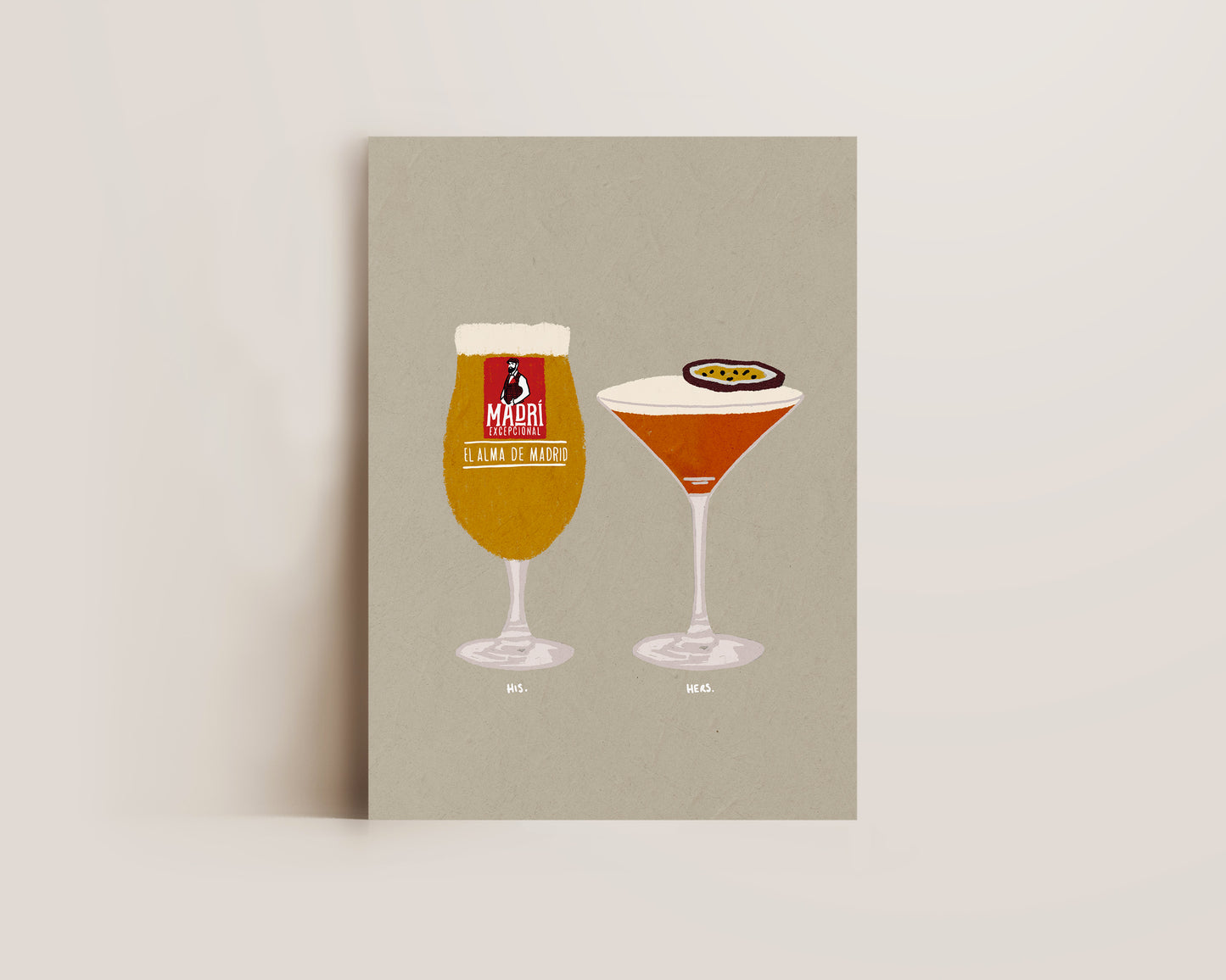 Madri & Pornstar Martini Print