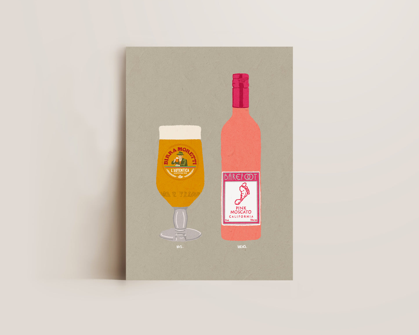 Moretti & Pink Moscato Print