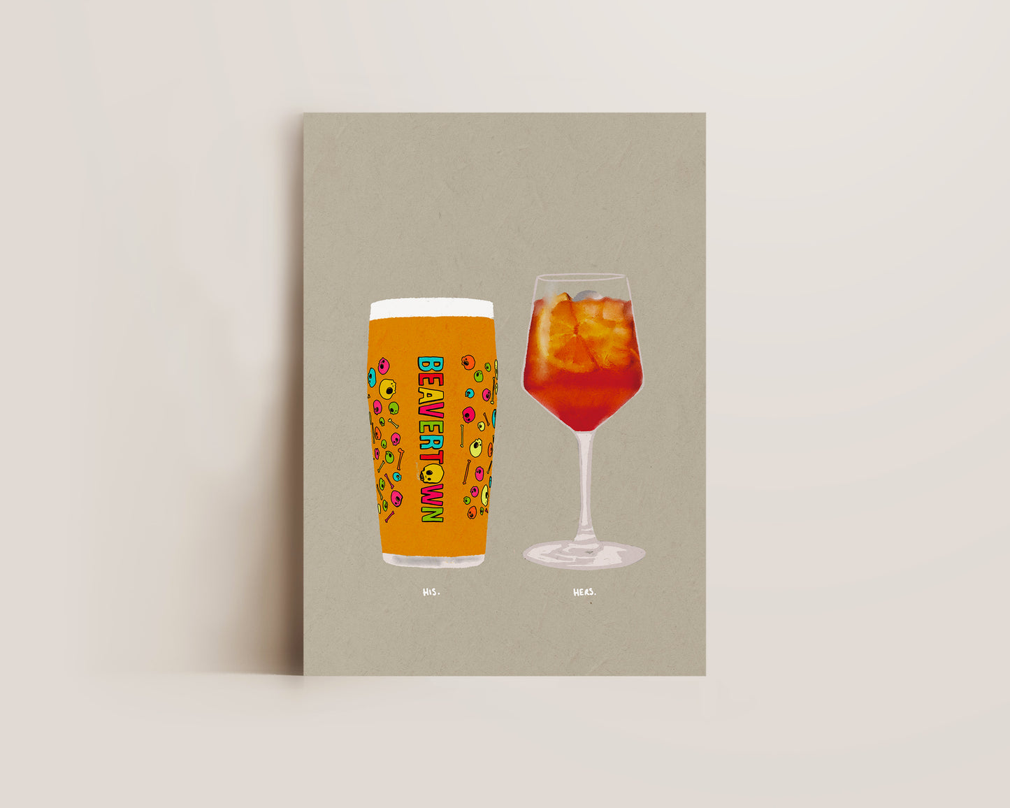 Neck Oil & Aperol Print