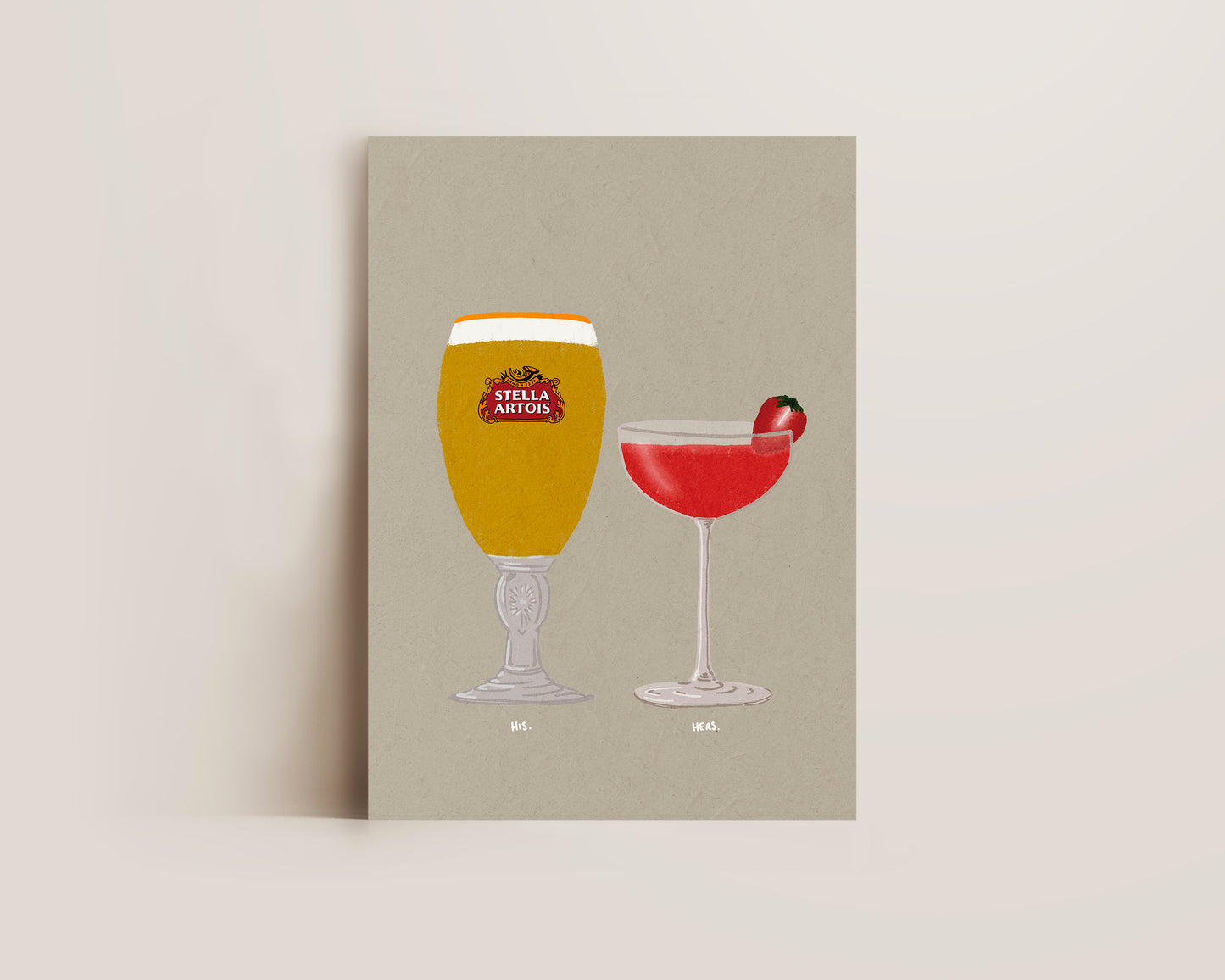 Stella & Strawberry Daiquiri Print