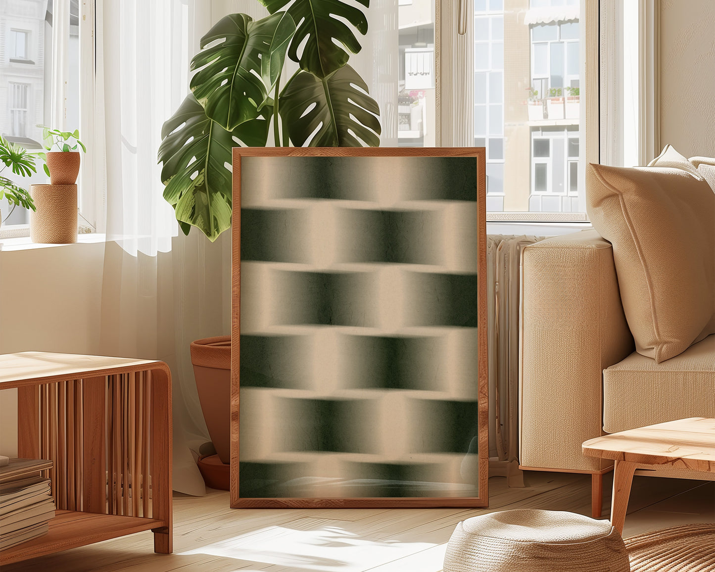 Green Chessboard Print