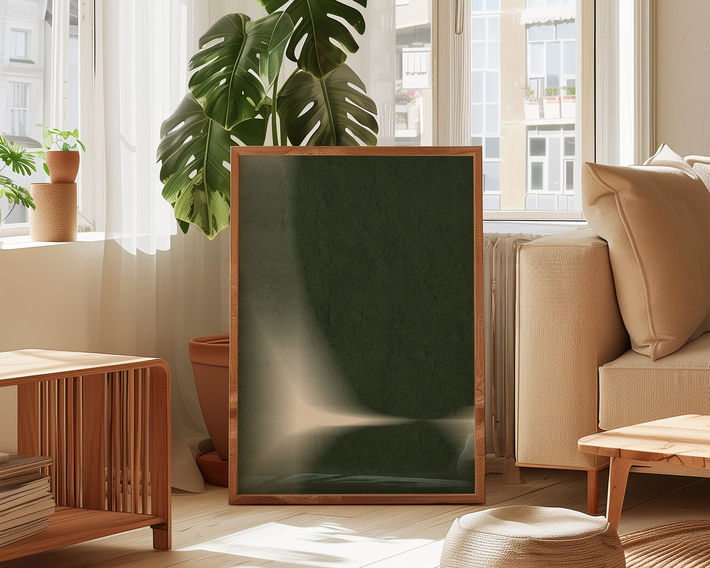 Green Blur Print