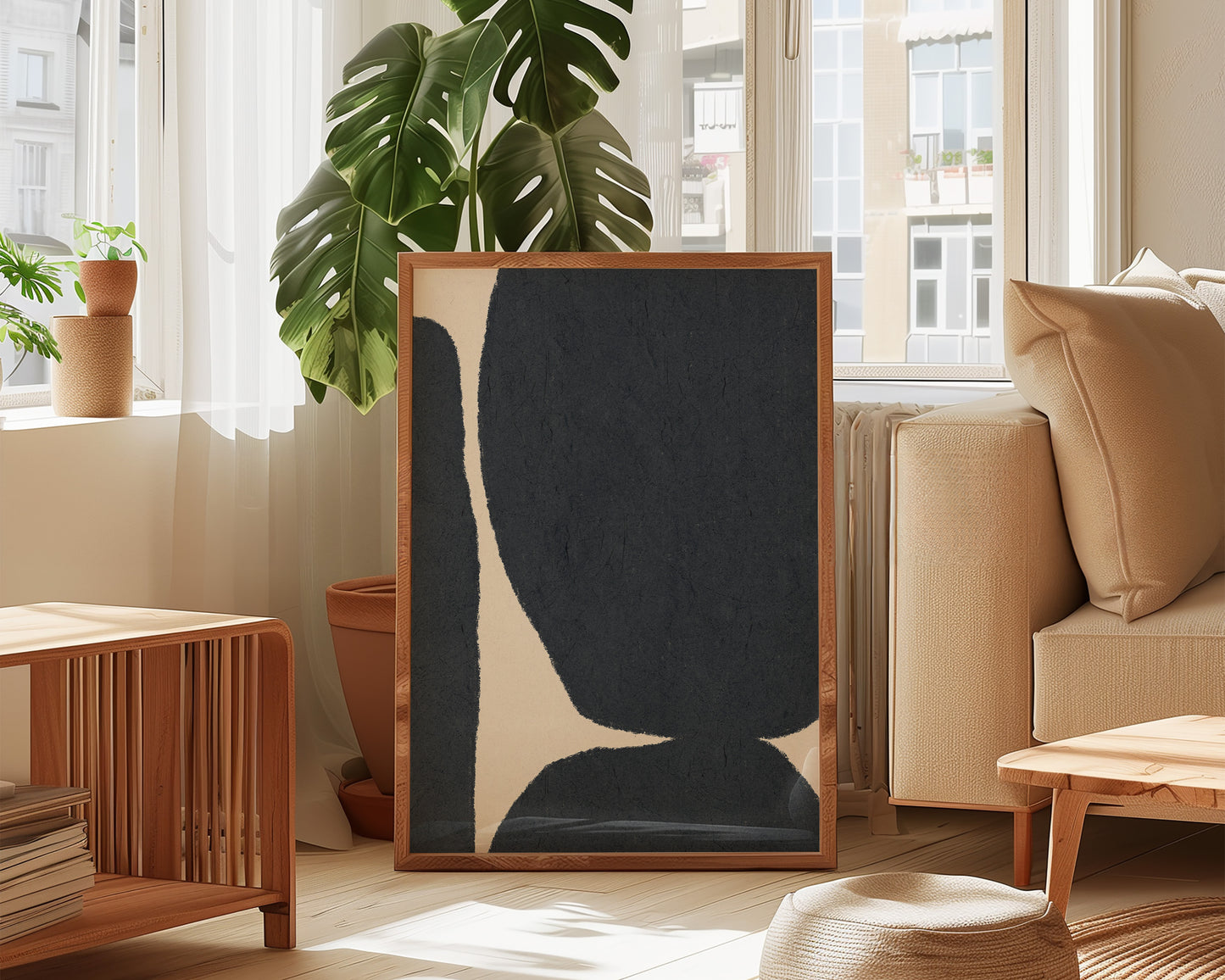 Blue Shapes Print