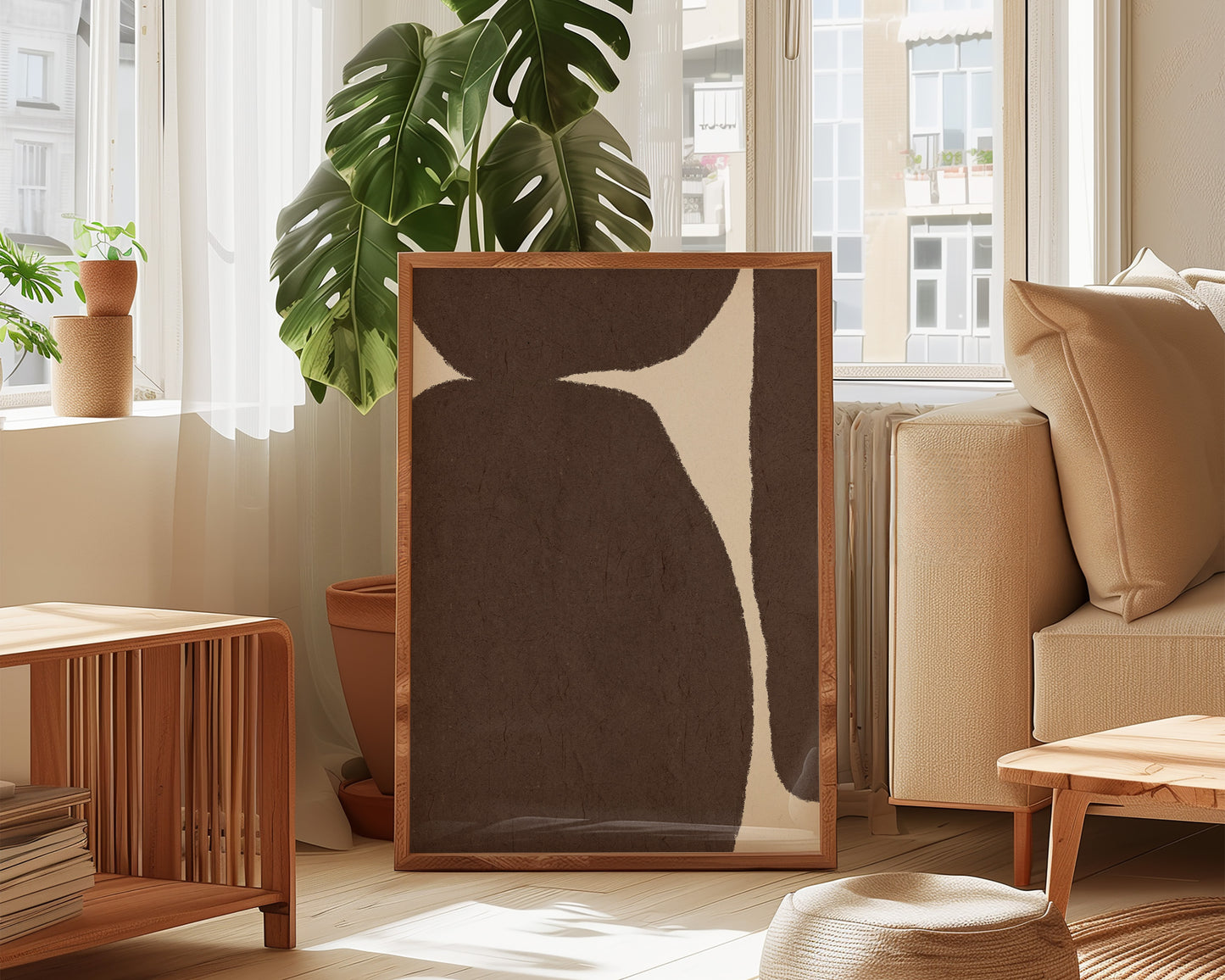 Brown Shapes Print